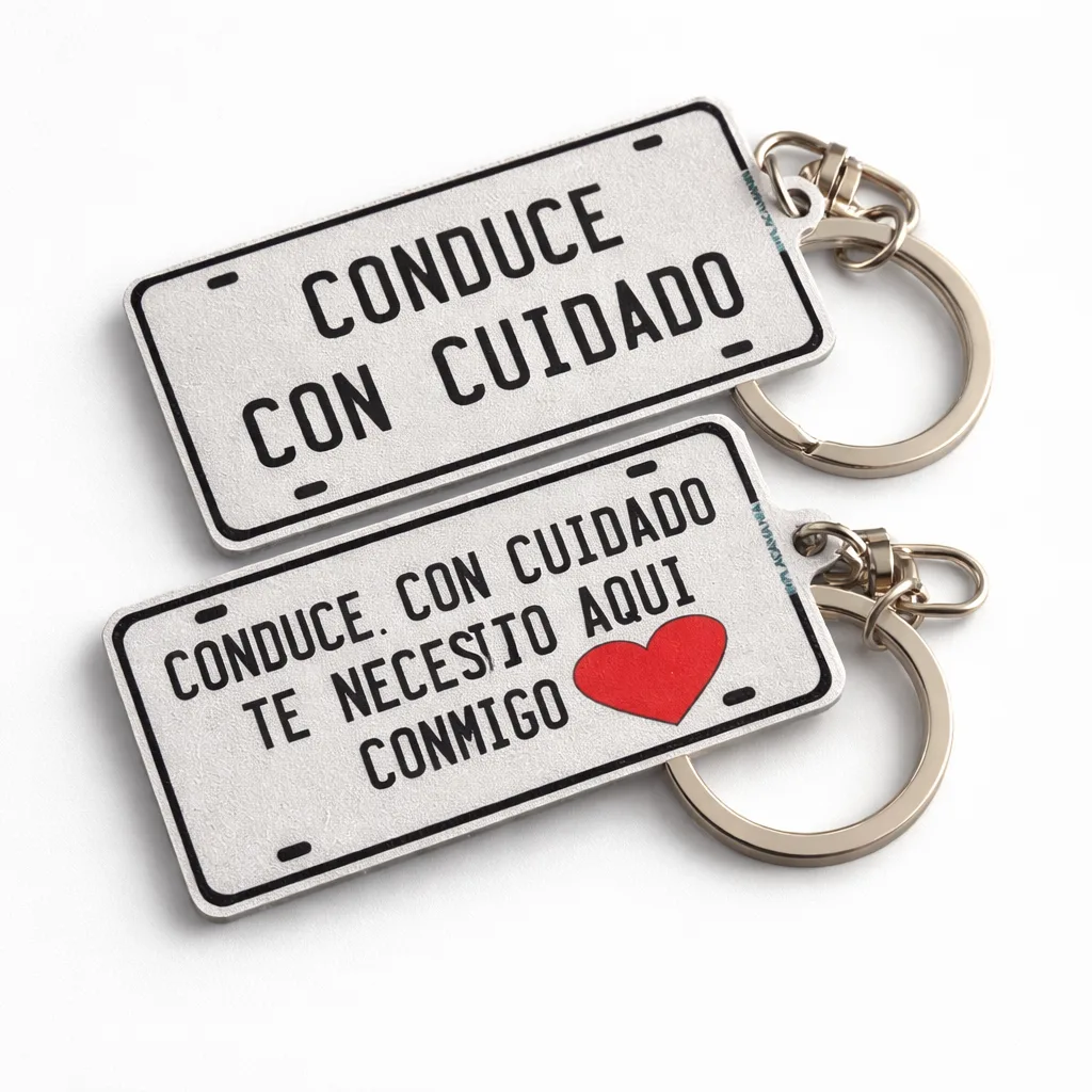 Llavero de placas perosonalizado2