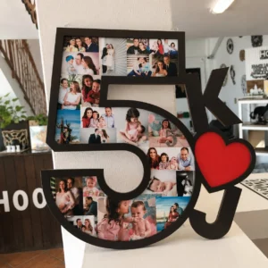 Marco decorativo personalizado para aniversario