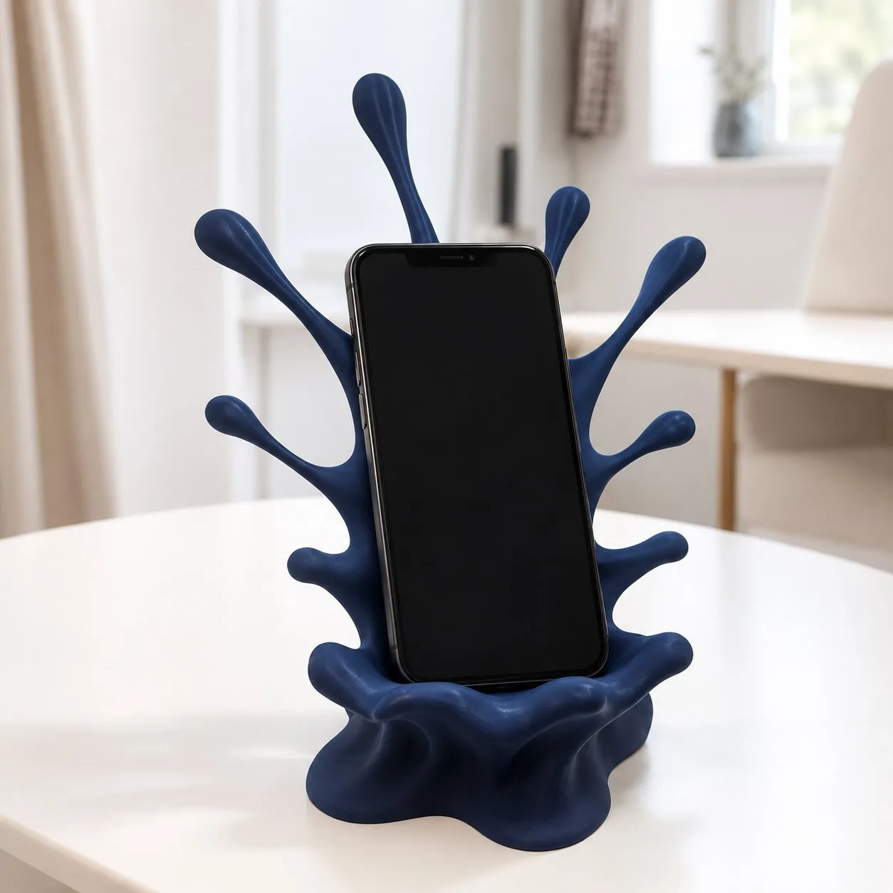 Soporte para celular decorativo diseño orgánico 3D - Imagen 3